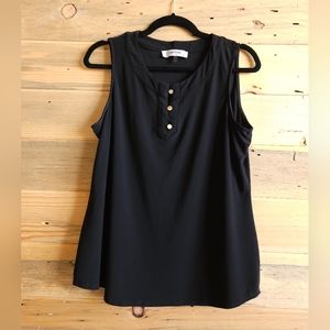 Jones Studio Luxury Black Tank Size L